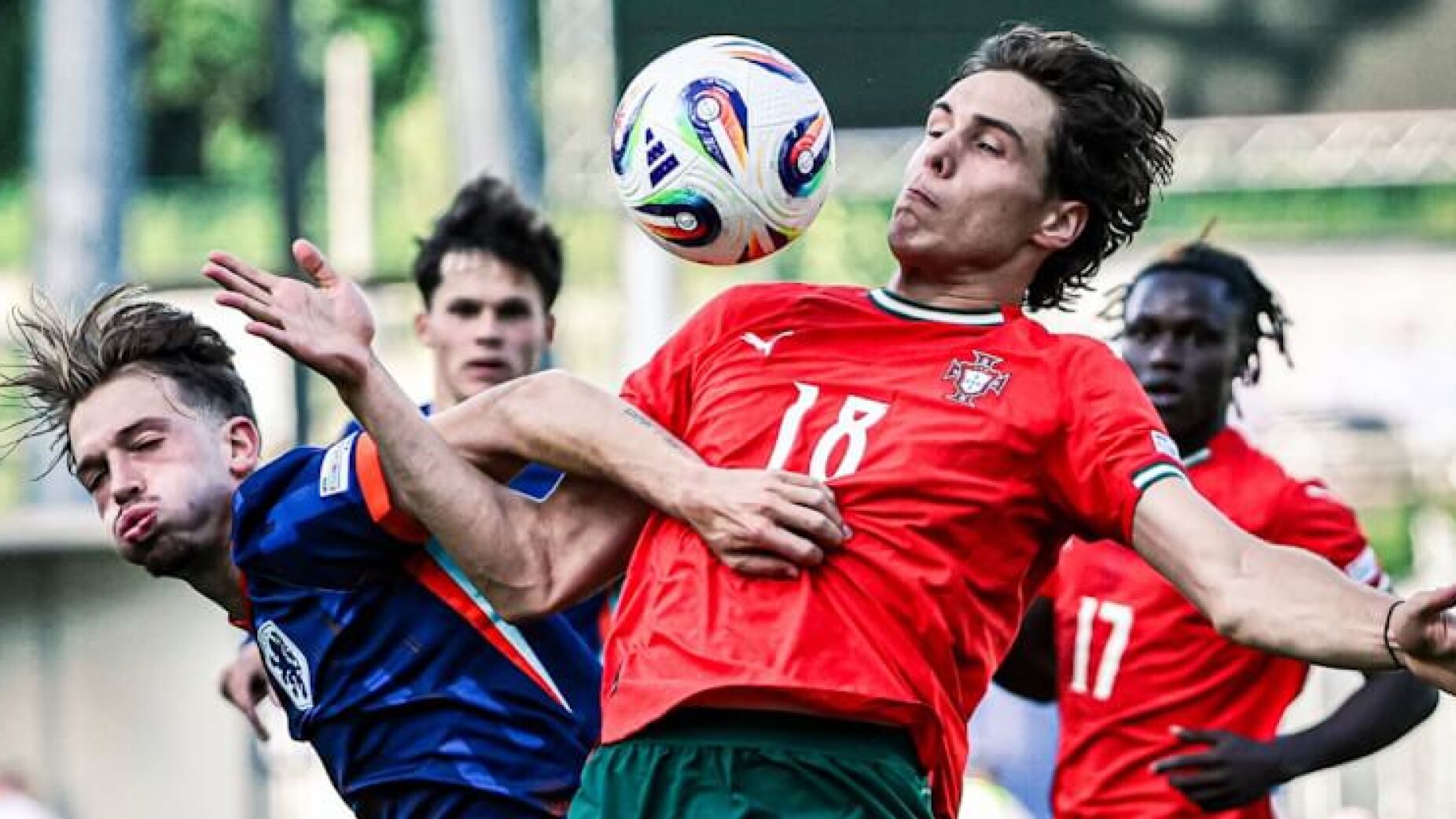 Portugal fora do Euro sub-21 a jogar contra 10 e com Quenda a falhar penálti