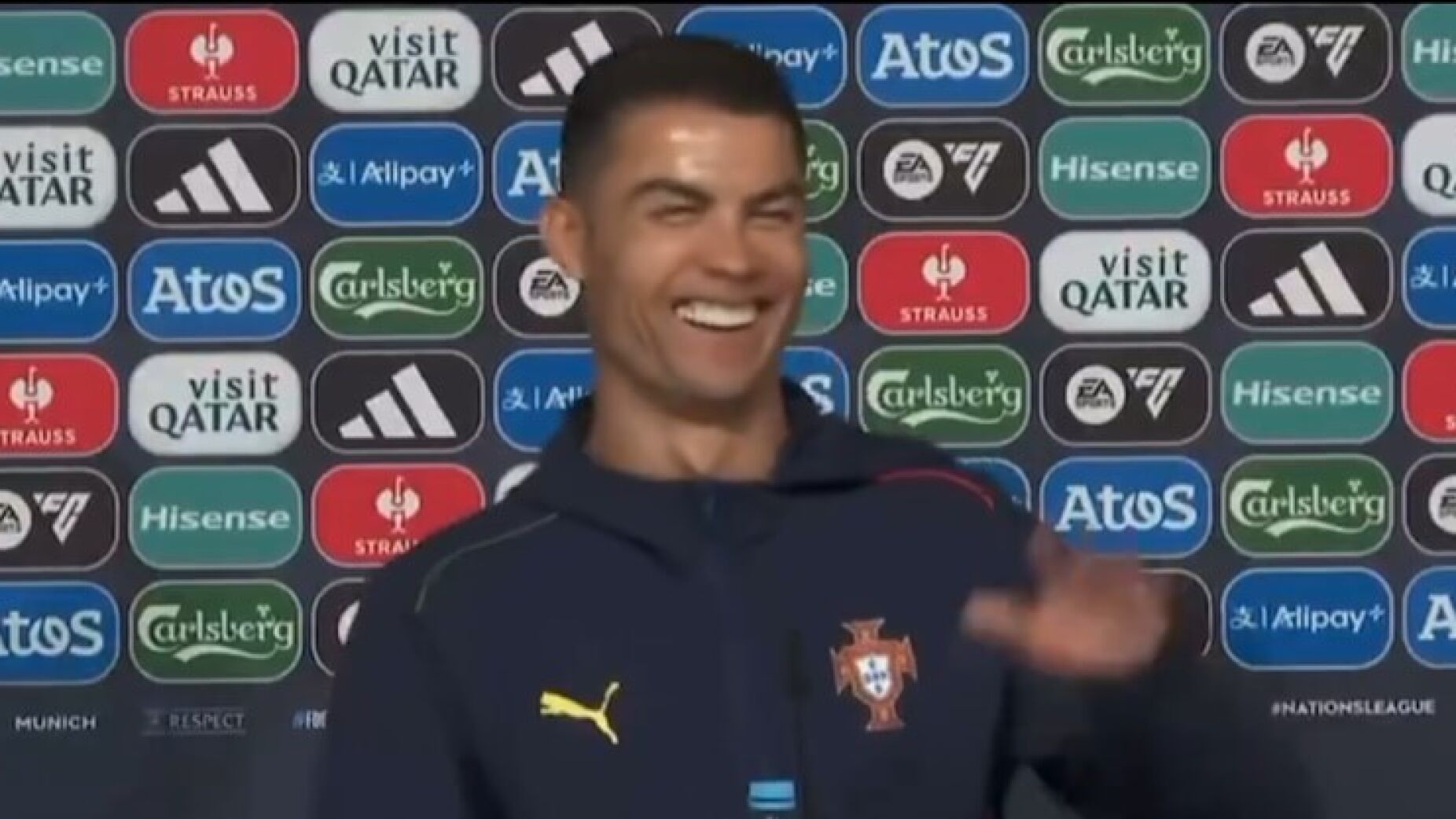 A tirada de Ronaldo com jornalista argentino que deixou tudo a rir