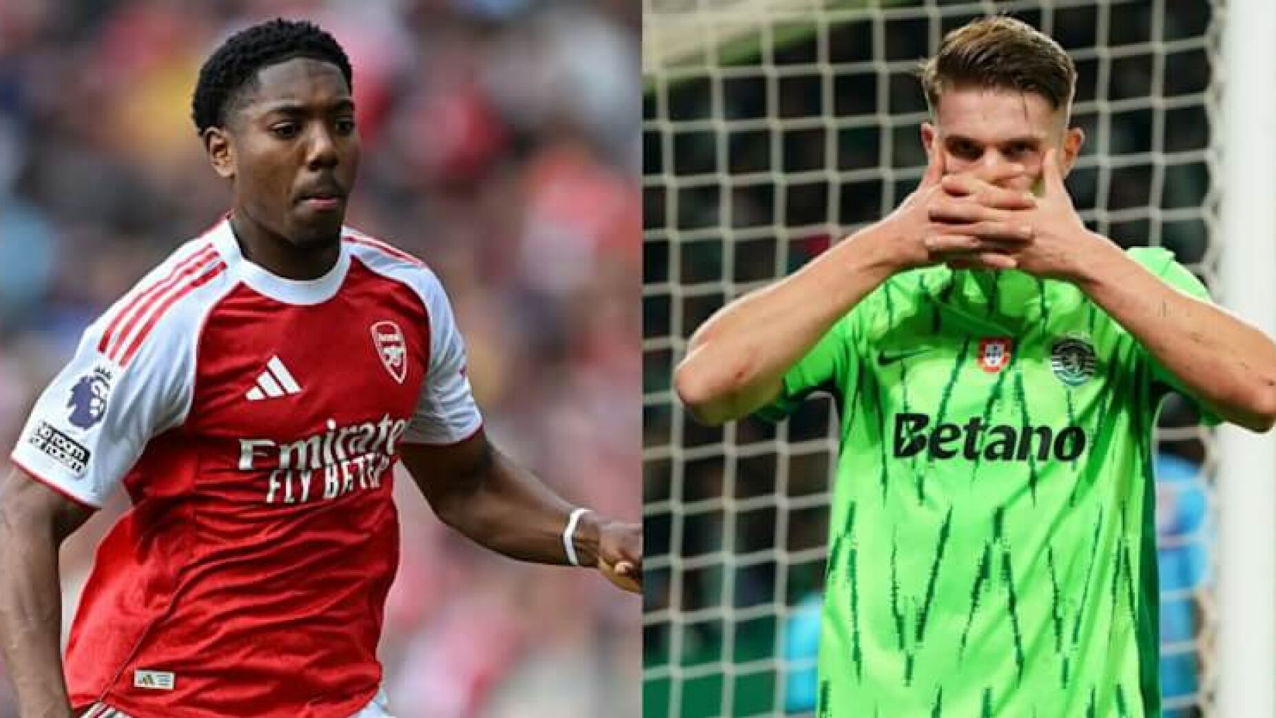 Jogador do Arsenal festeja chegada de Gyökeres imitando a sua celebração