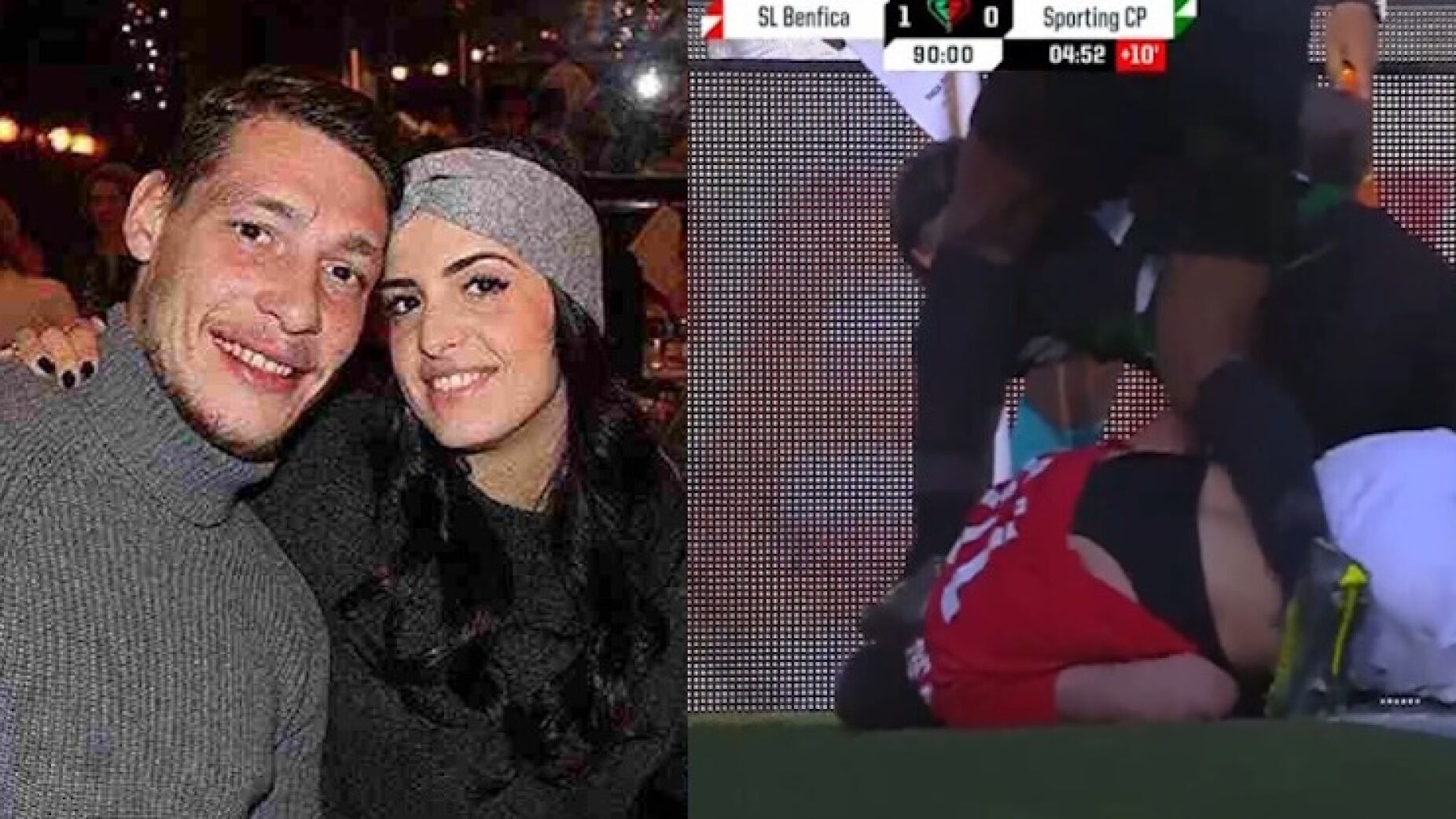 A reação da mulher de Belotti ao pisão de Matheus Reis