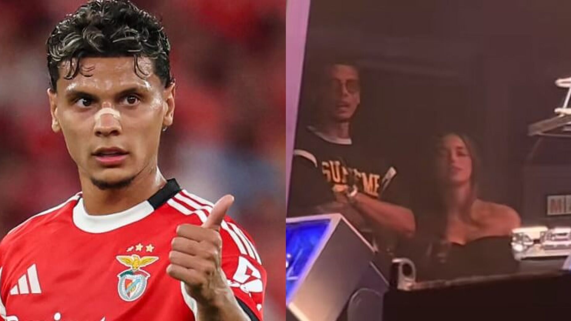 Richard Ríos apanhado em concerto no Sol da Caparica antes do jogo do Benfica