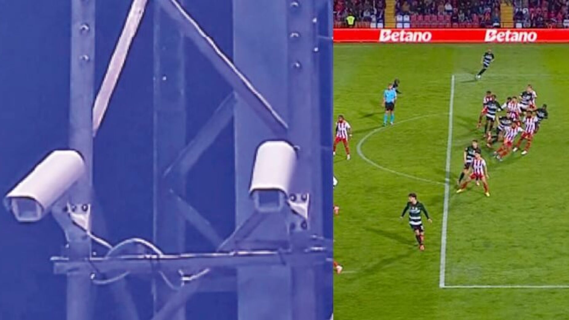 Toda a explicação sobre as câmaras no poste que validaram o golo do Sporting ao AVS