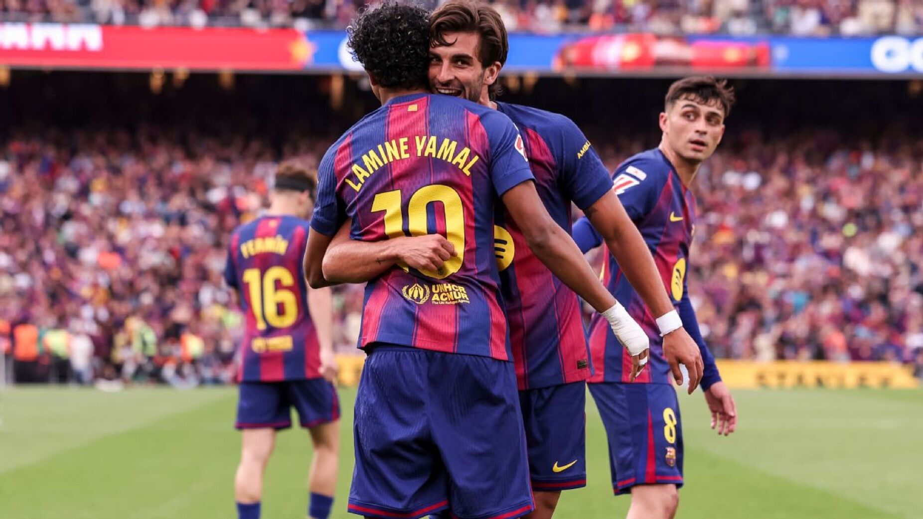 Barcelona 4-1 Espanyol &mdash; Rerran Torres em dobrete, Yamal e Rashford. O Bar&ccedil;a abre 9 pontos e a laliga tem praticamente dono