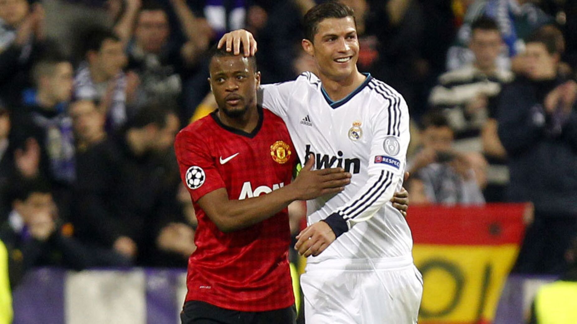 Evra imagina futuro de Ronaldo longe do banco: &ldquo;Prefiro v&ecirc;-lo a ganhar Champions como Zidane&rdquo;