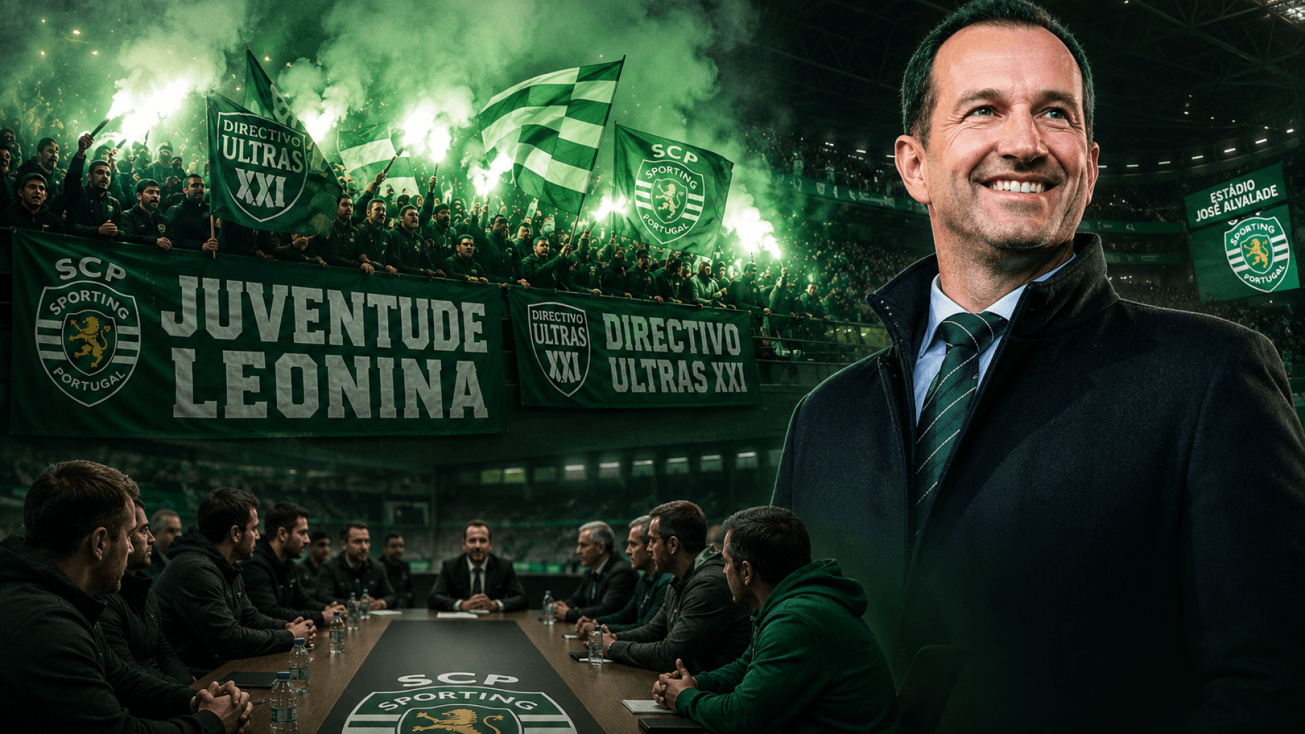 Varandas e as claques do Sporting sentaram-se &agrave; mesa. Pela primeira vez em quase sete anos.