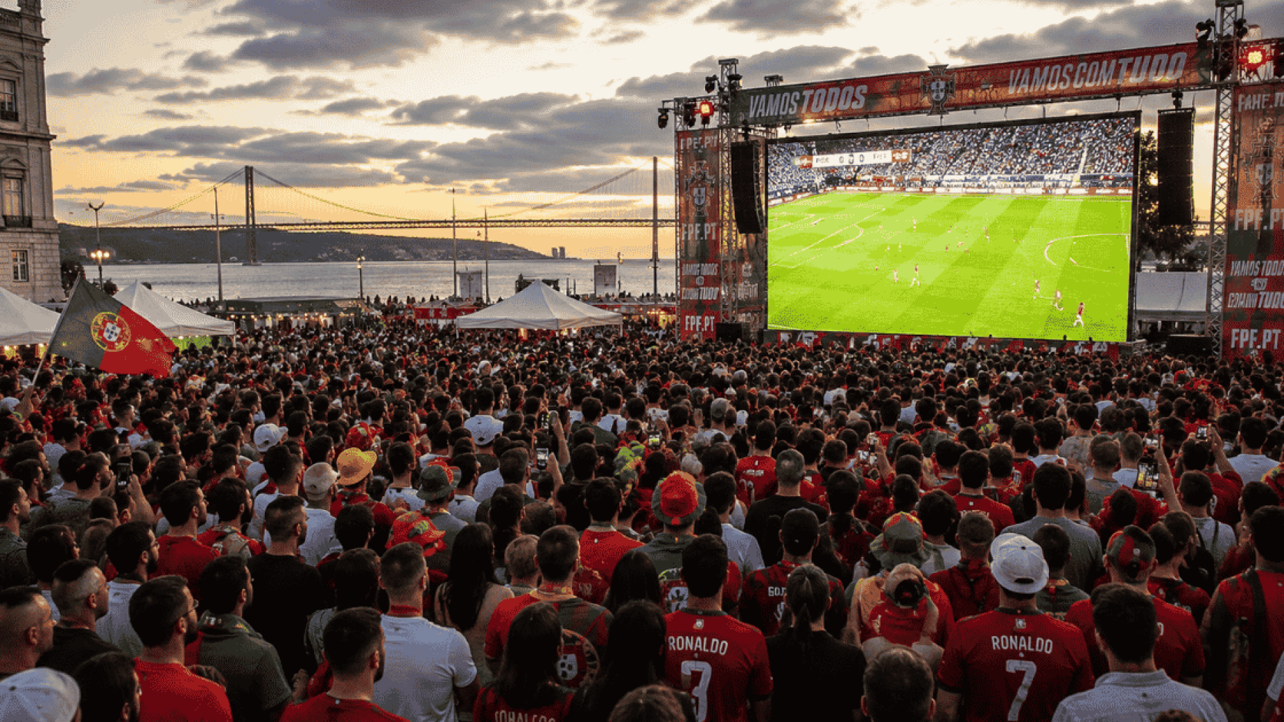 Não tens bilhete para Houston? Estes são os melhores sítios para veres Portugal em ecrã gigante.