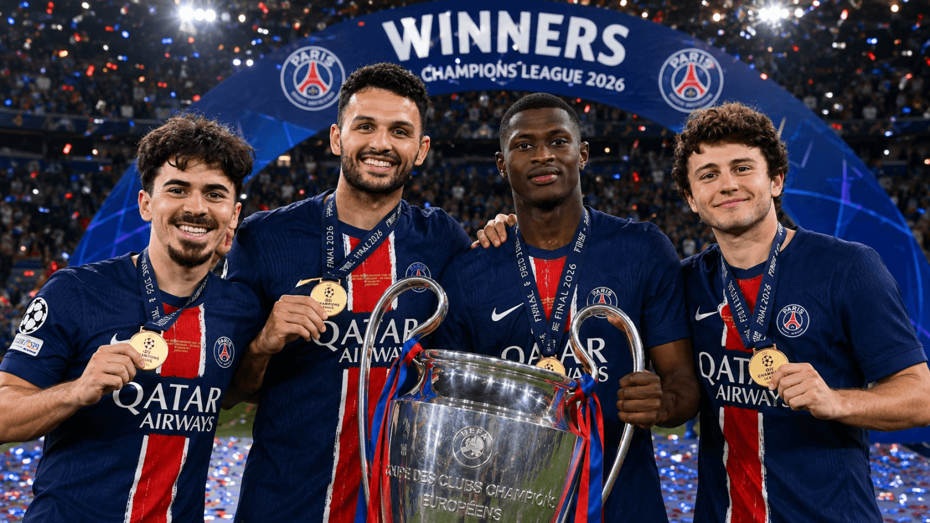 Gabriel Magalh&atilde;es atirou por cima &mdash; e o PSG &eacute; bicampe&atilde;o da Champions