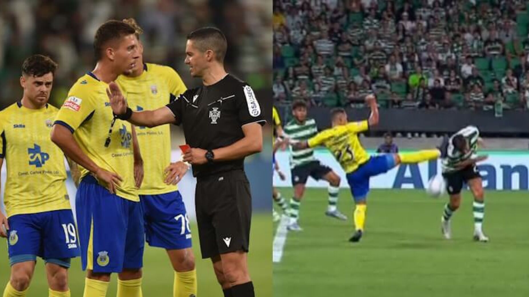 Revelado o áudio do VAR do penálti e da expulsão no Sporting-Arouca