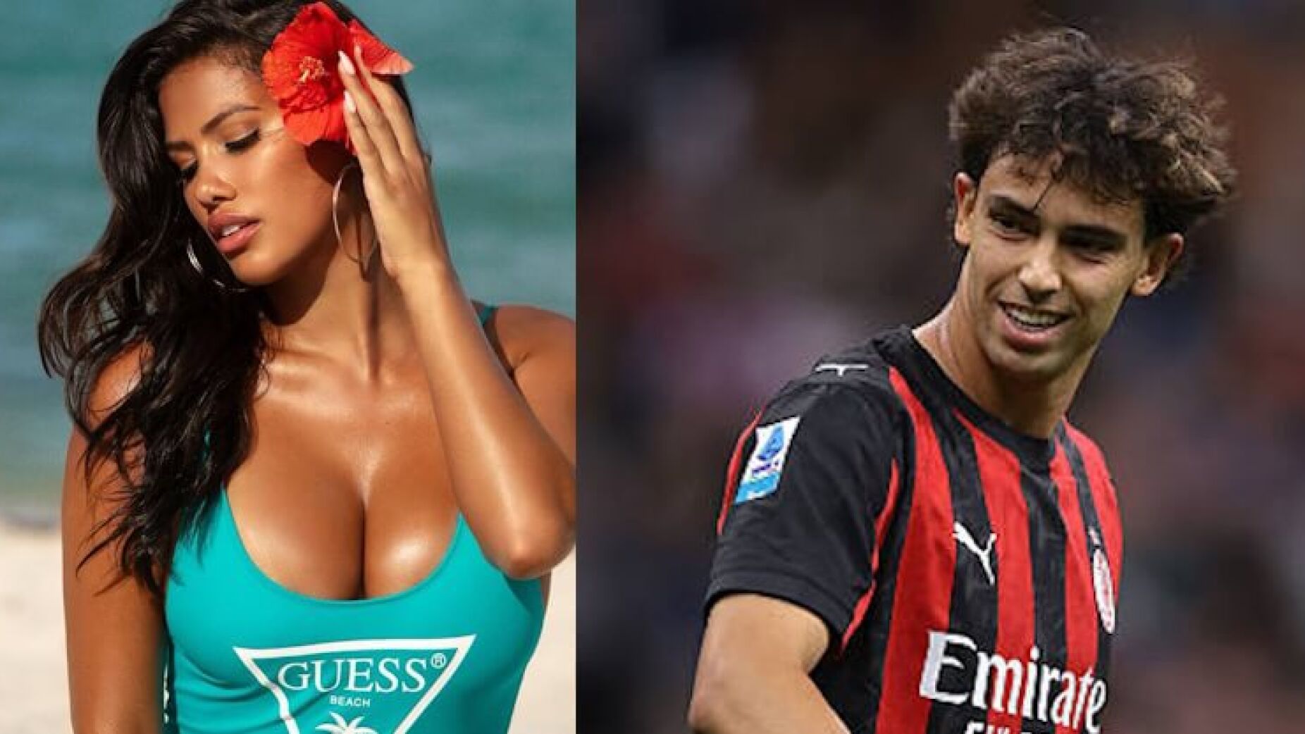 Félix agarradinho a modelo colombiana levanta suspeitas de romance