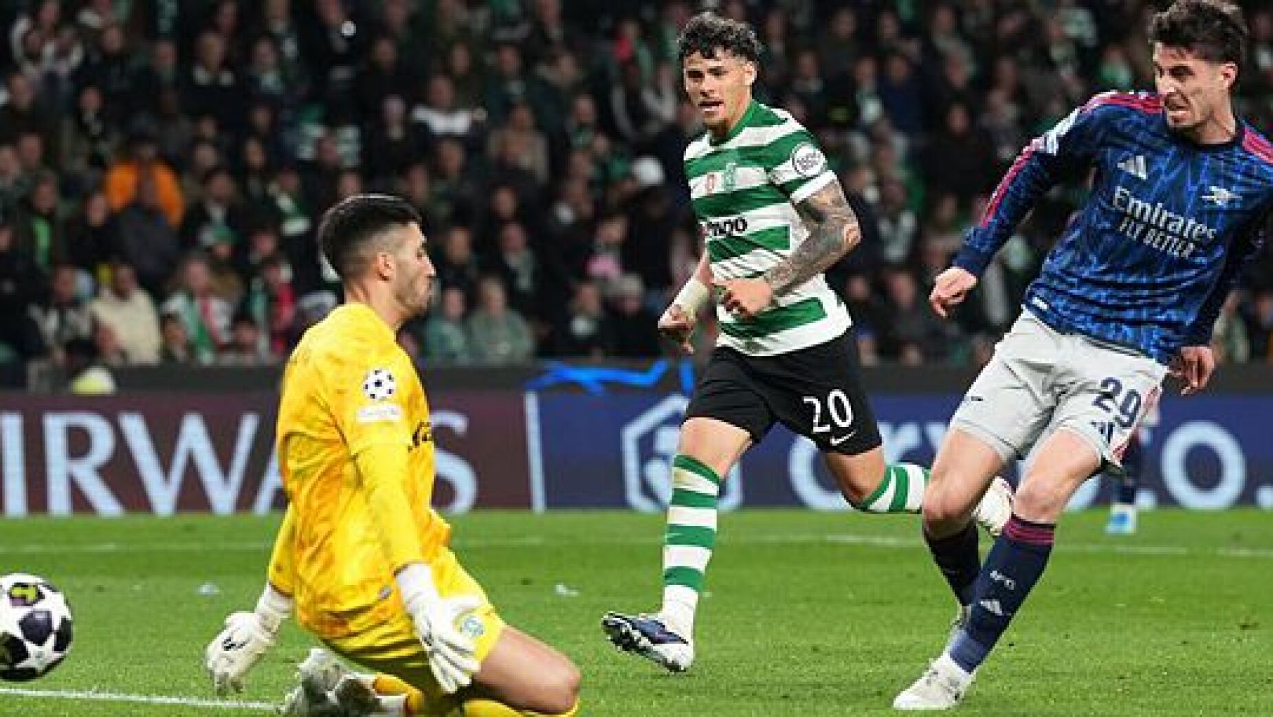 O SPORTING FOI O ADVERS&Aacute;RIO QUE MENOS PERIGO CRIOU AO ARSENAL EM TODA A CHAMPIONS &mdash; E OS DADOS DIZEM QUE A ELIMINAT&Oacute;RIA EST&Aacute; MESMO EM ABERTO