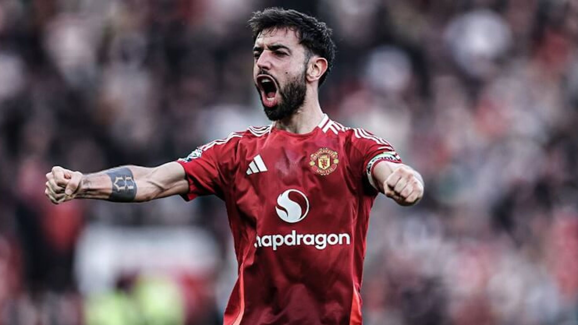 O golaço de Bruno Fernandes no empate do Man. United com o Arsenal