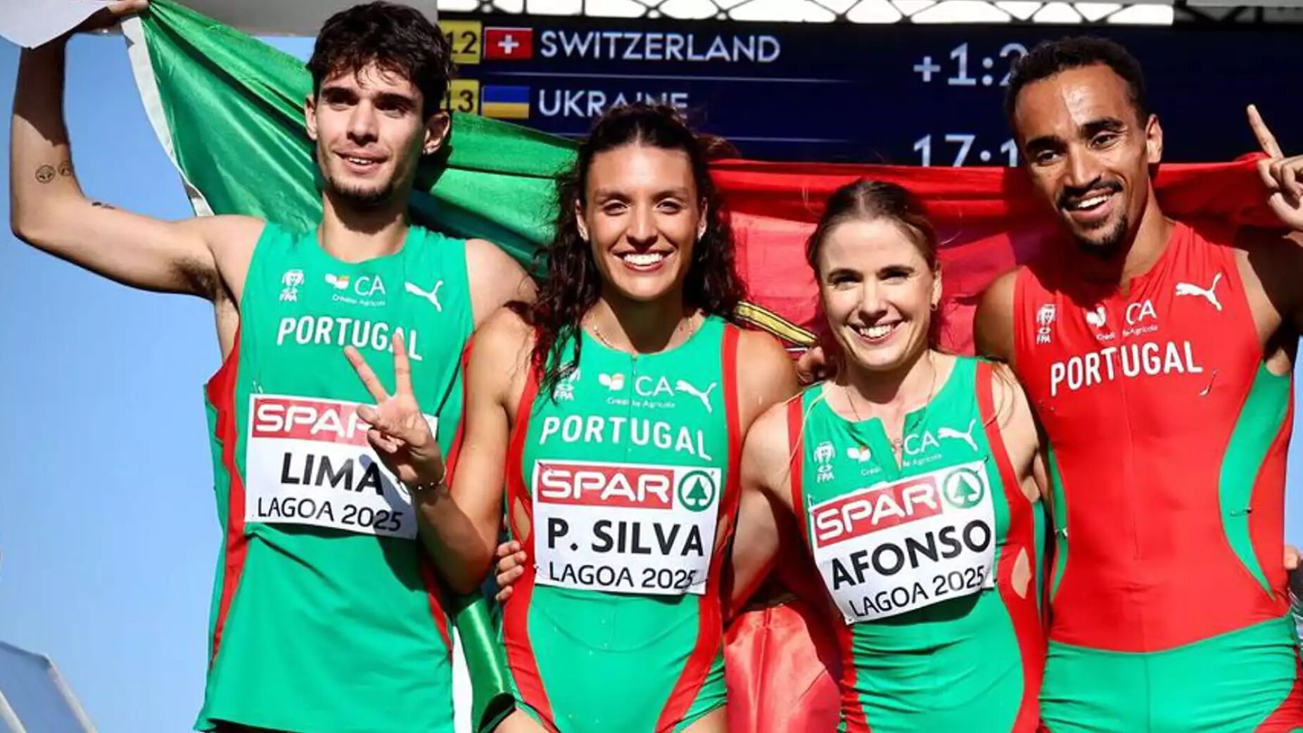 Portugal faz hist&oacute;ria em Lagoa e conquista prata in&eacute;dita na estafeta mista dos Europeus de corta-mato