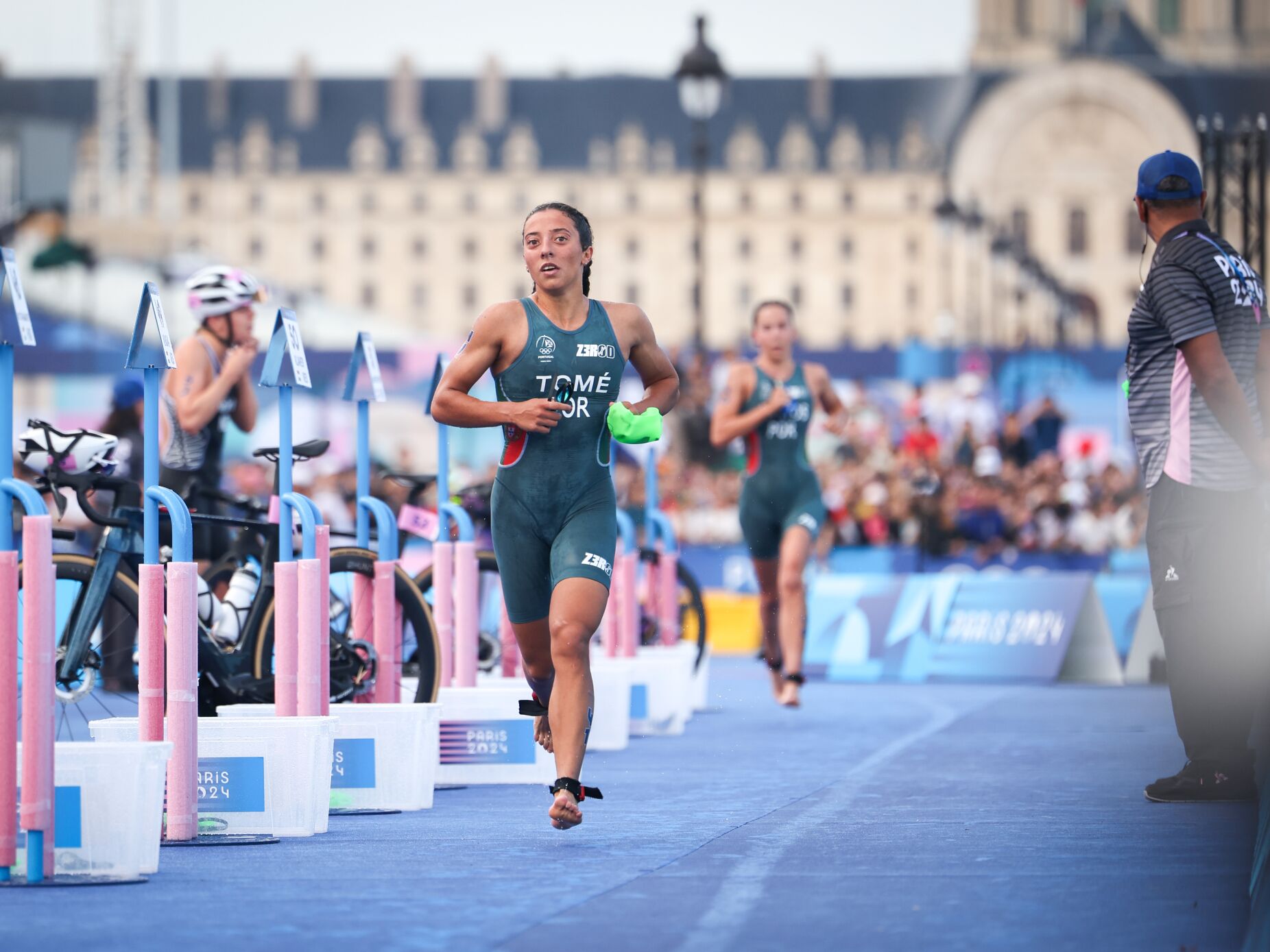 Maria Tomé foi 11.ª classificada na prova de triatlo. "Foi super bom e estou super feliz"