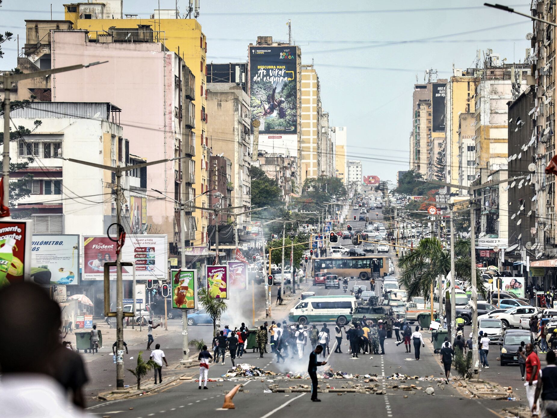 Caos no centro de Maputo após atropelamento de manifestante