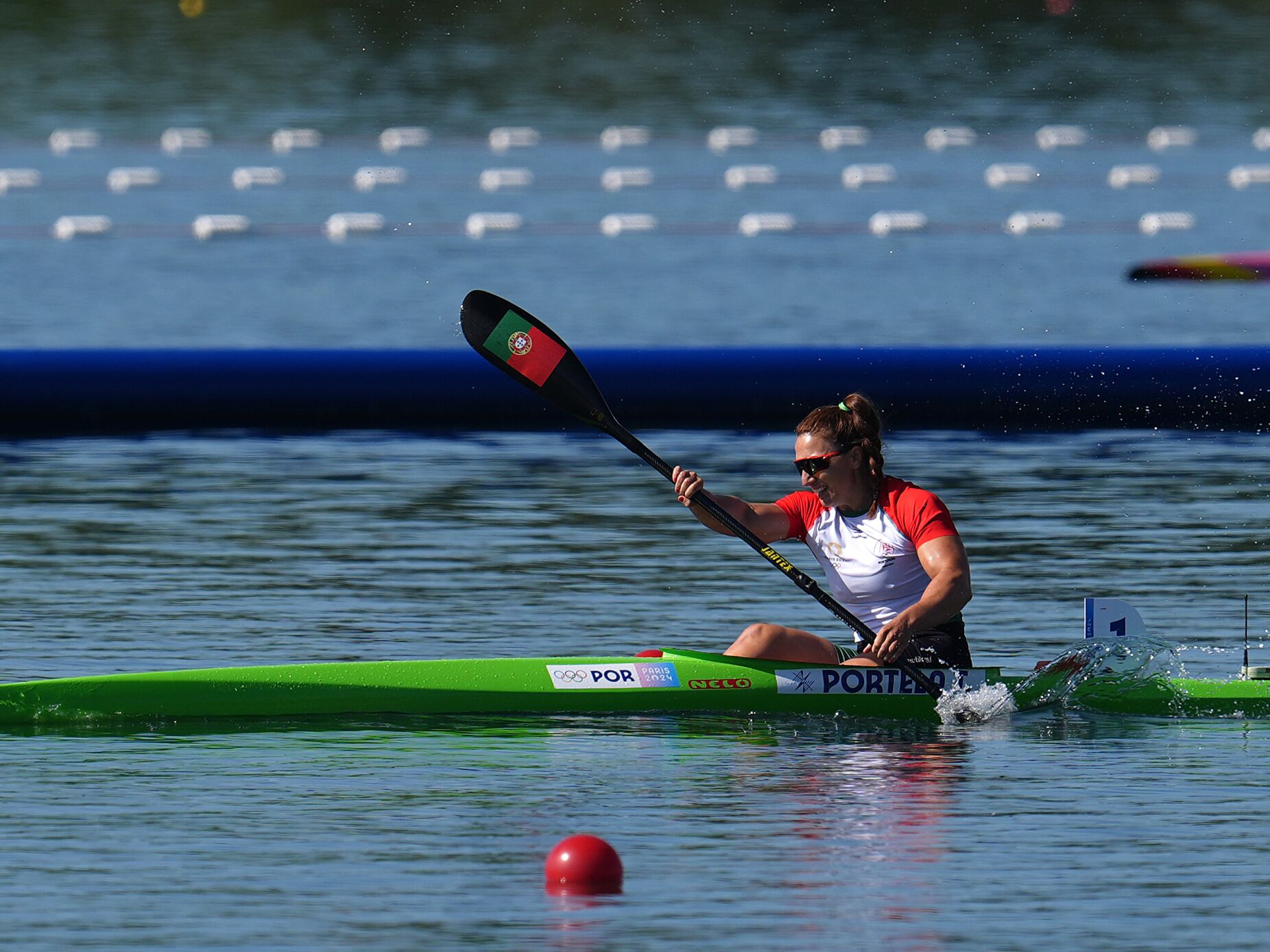 Teresa Portela fica em segundo lugar na final B de K1 500m