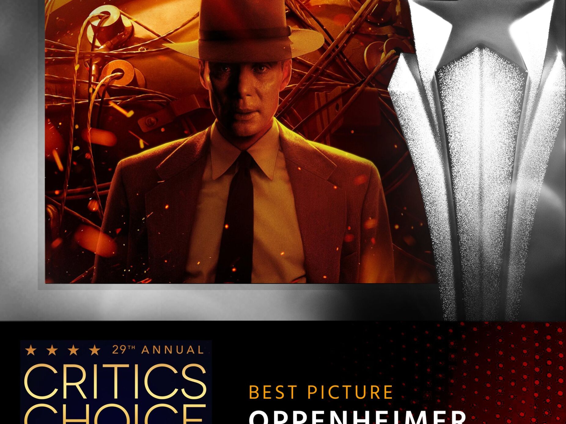 "Oppenheimer" domina noite dos Critics Choice Awards com oito estatuetas douradas