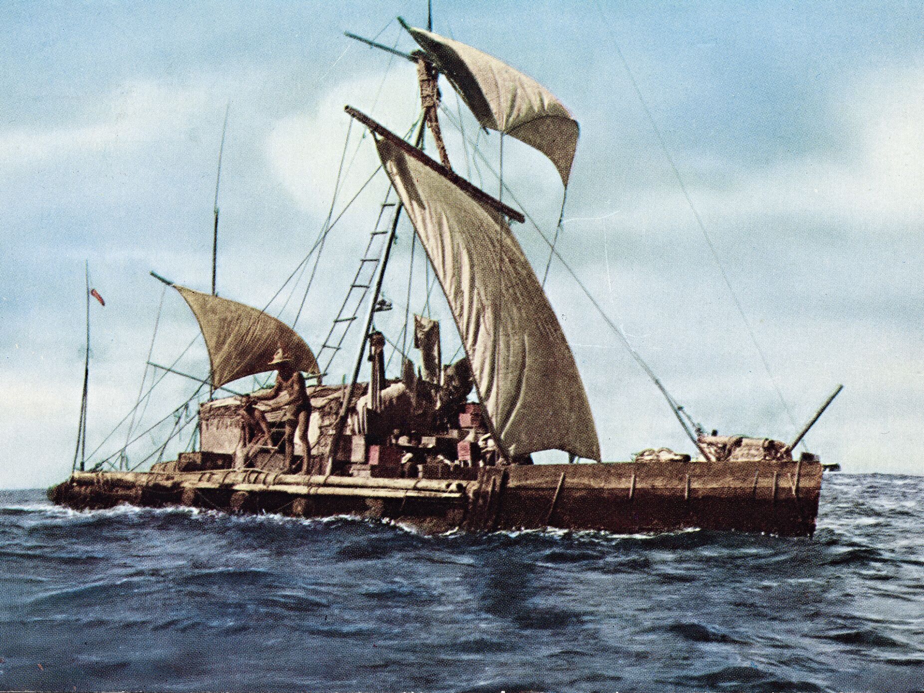 Rumo à Polinésia a bordo da jangada Kon-Tiki