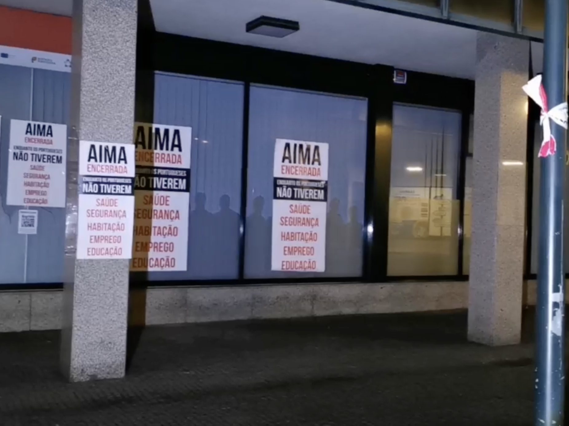 Grupo extremista encerra loja da AIMA no Porto