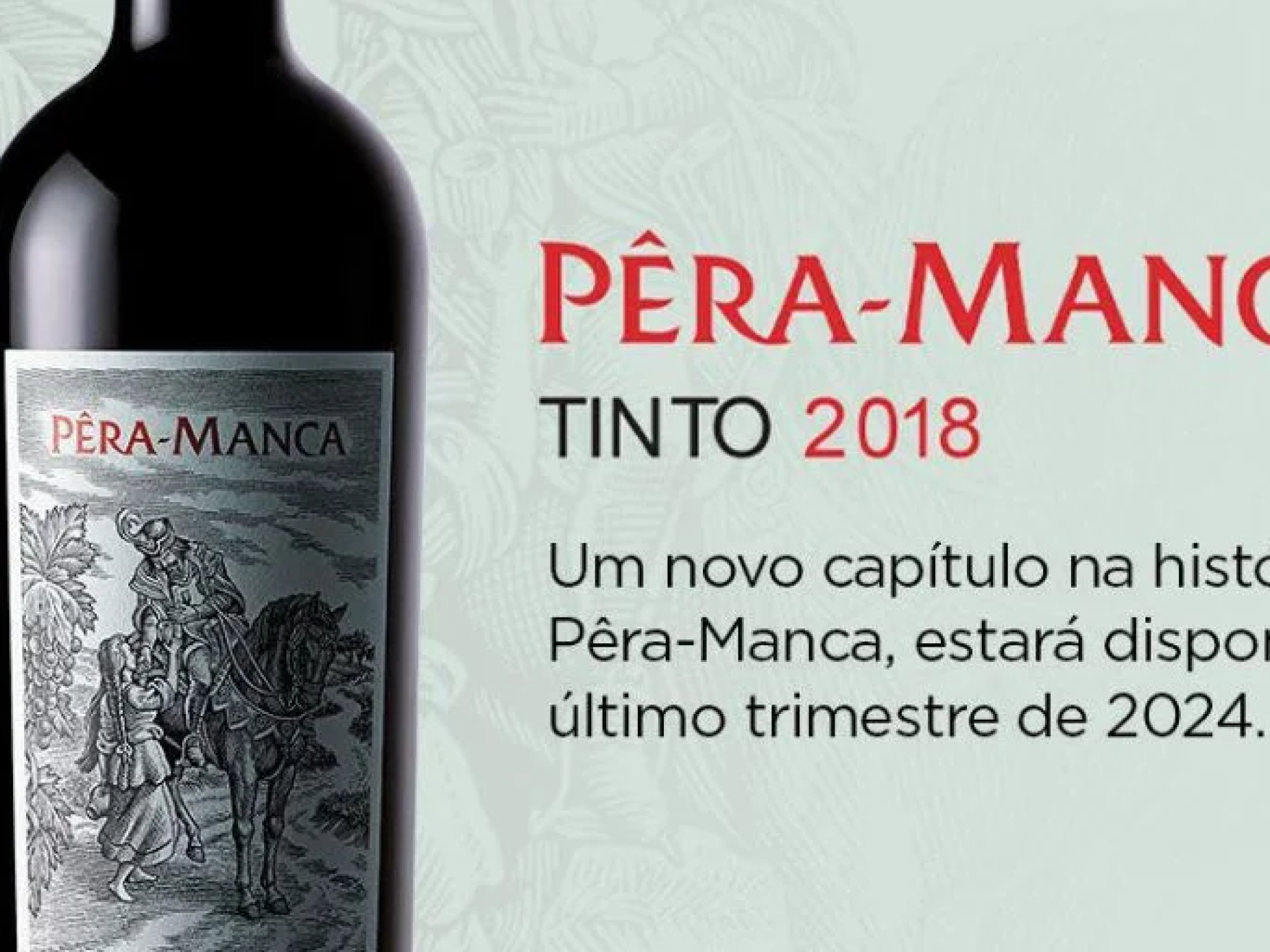 Adega Cartuxa lança este ano Pêra-Manca Tinto 2018