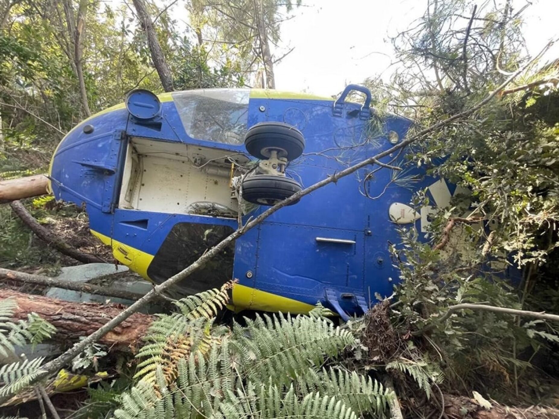 Queda de helicóptero do INEM deixa socorro noturno só com um aparelho