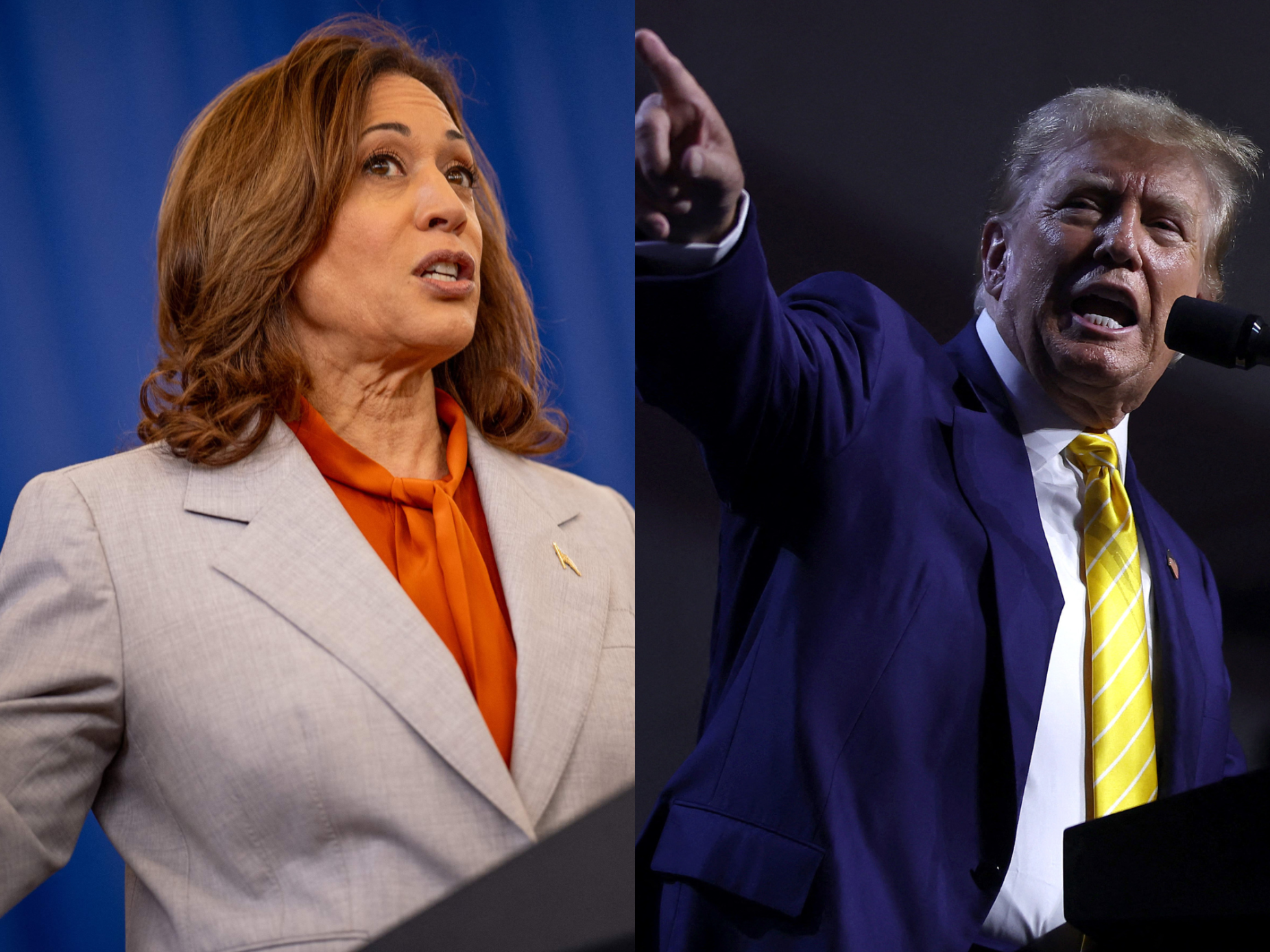 Primeiro debate Kamala-Trump terá microfones silenciados