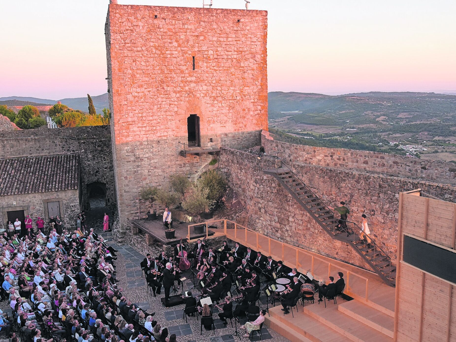 Até um grifo veio ver no castelo de Marvão 'O Rapto do Serralho'