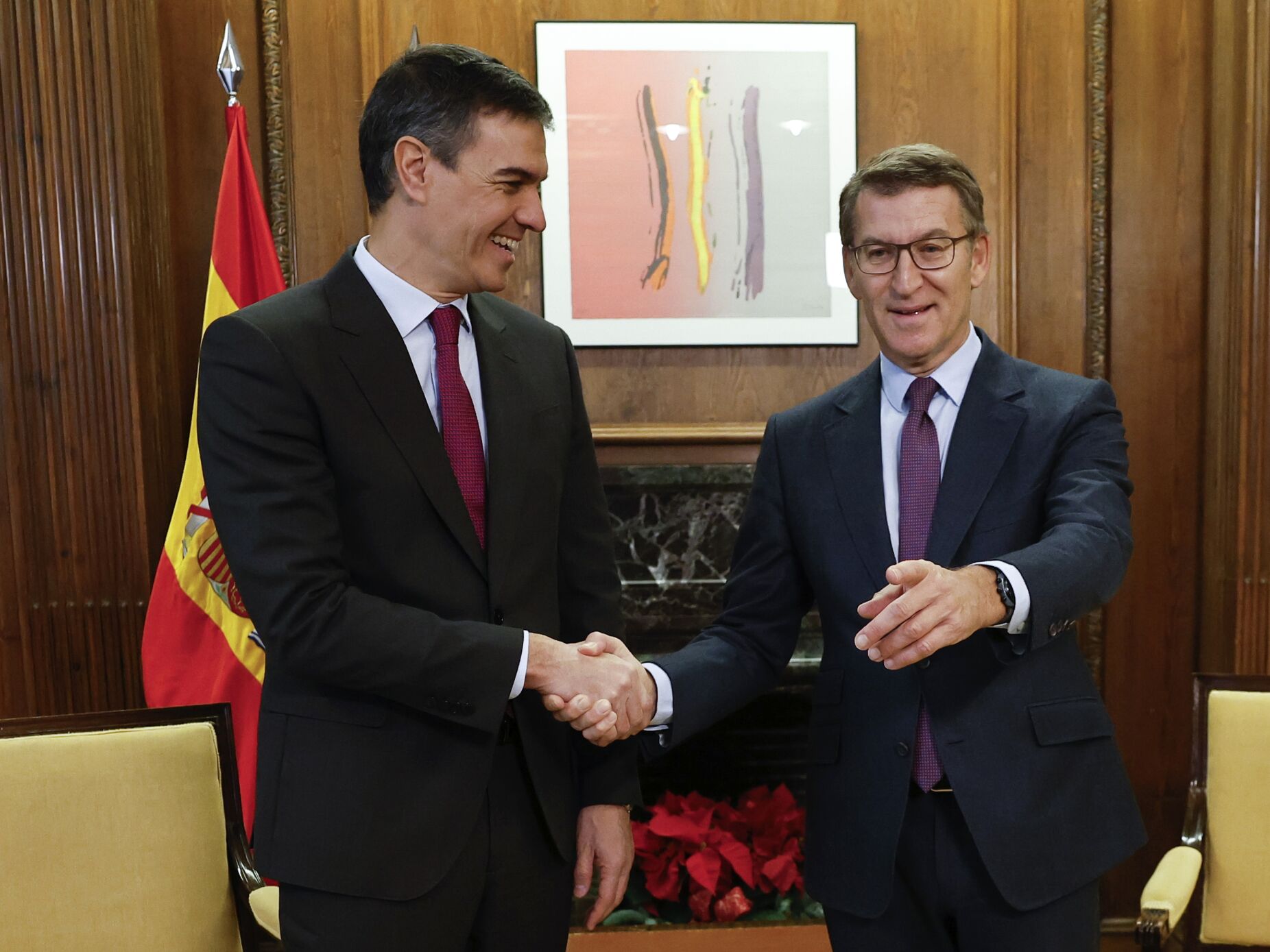 Sánchez e Feijóo iniciam batalha eleitoral na Galiza