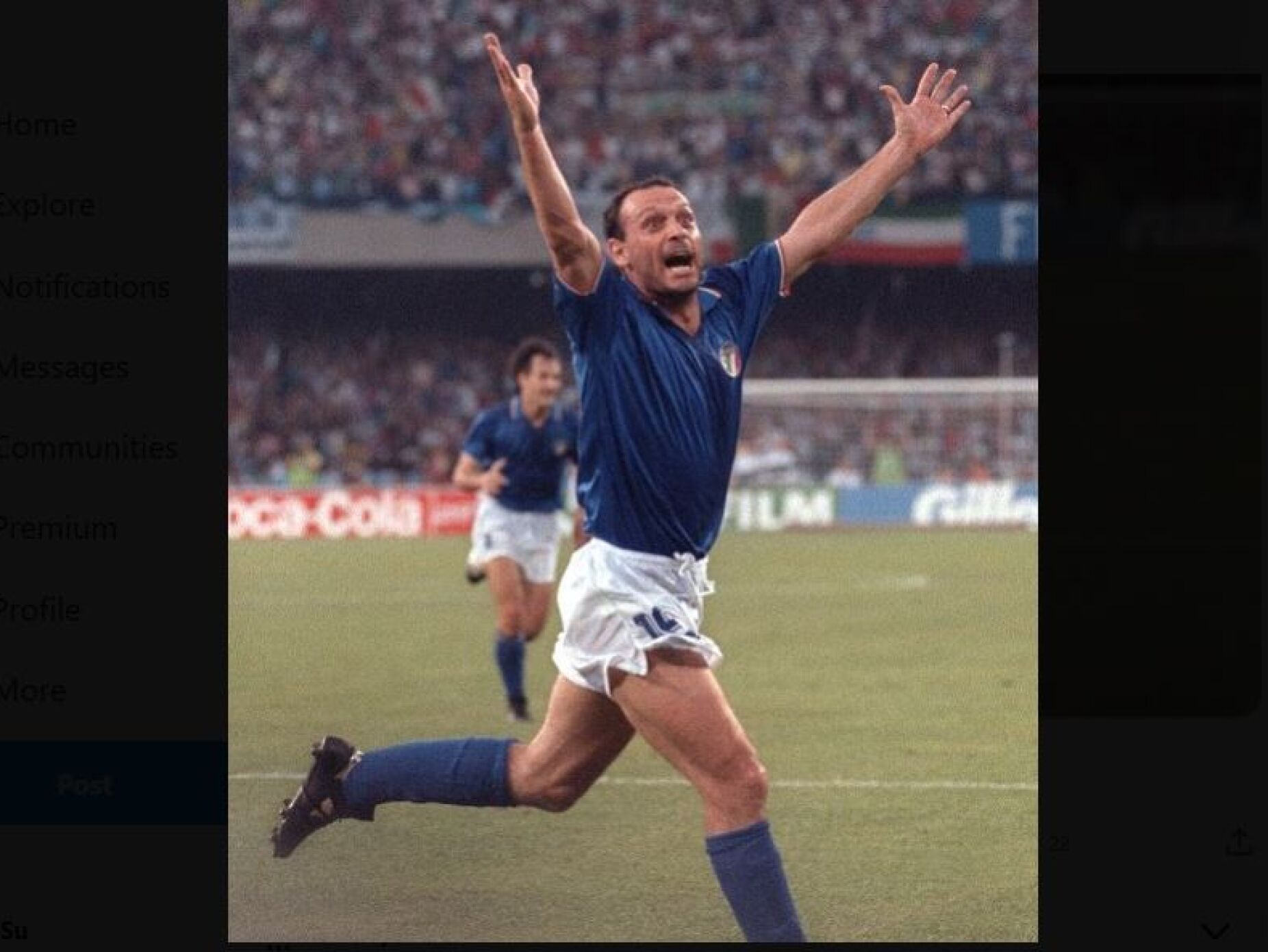 Morreu Totò Schillaci, melhor marcador do Mundial de 1990. Tinha 59 anos