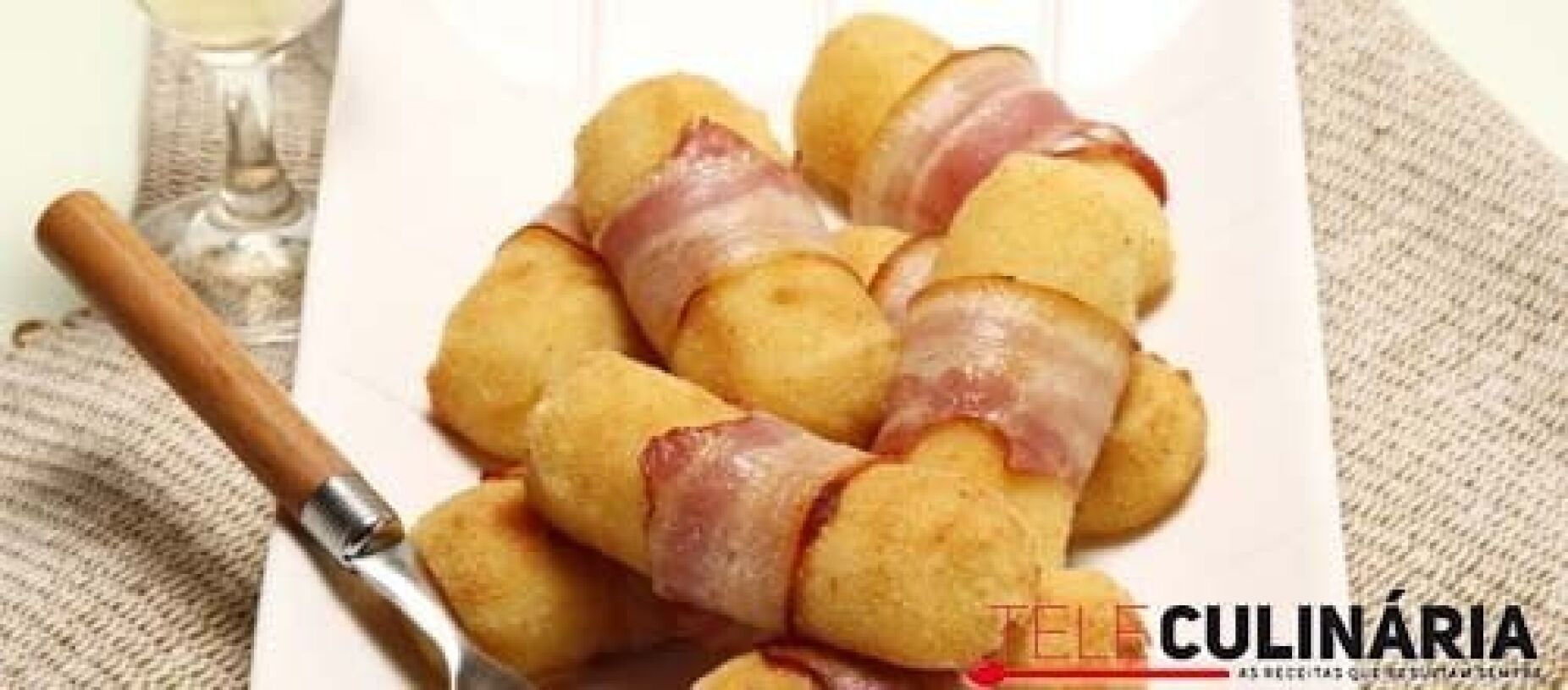 Croquetes de batata com bacon