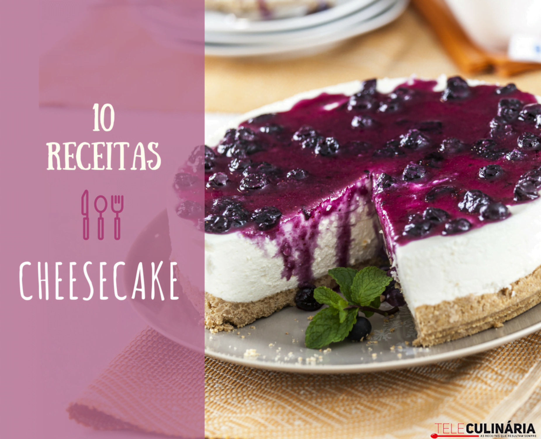 10 receitas de cheesecake