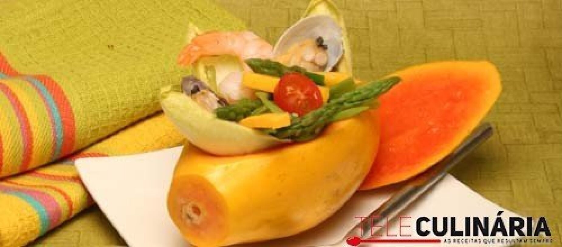 Salada rica de papaia