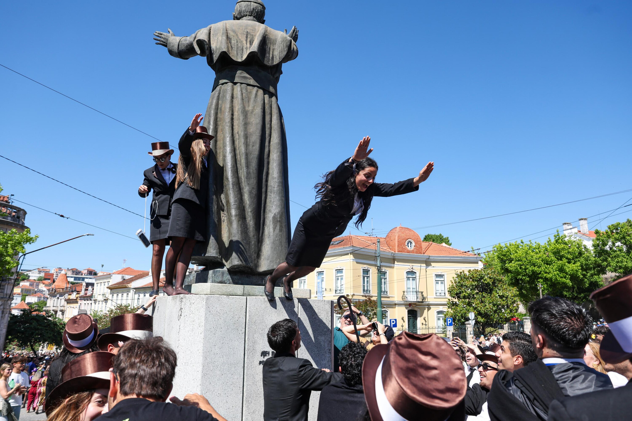 Coimbra Students Protest Future Emigration in Satirical Parade