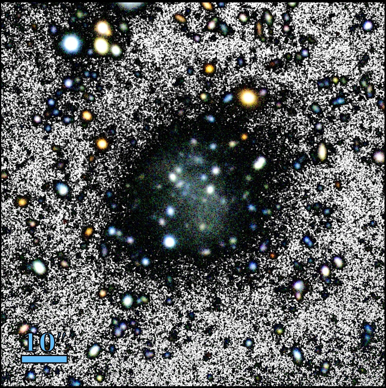 Descubrimiento de una galaxia casi invisible que desafía el modelo de materia oscura del Universo