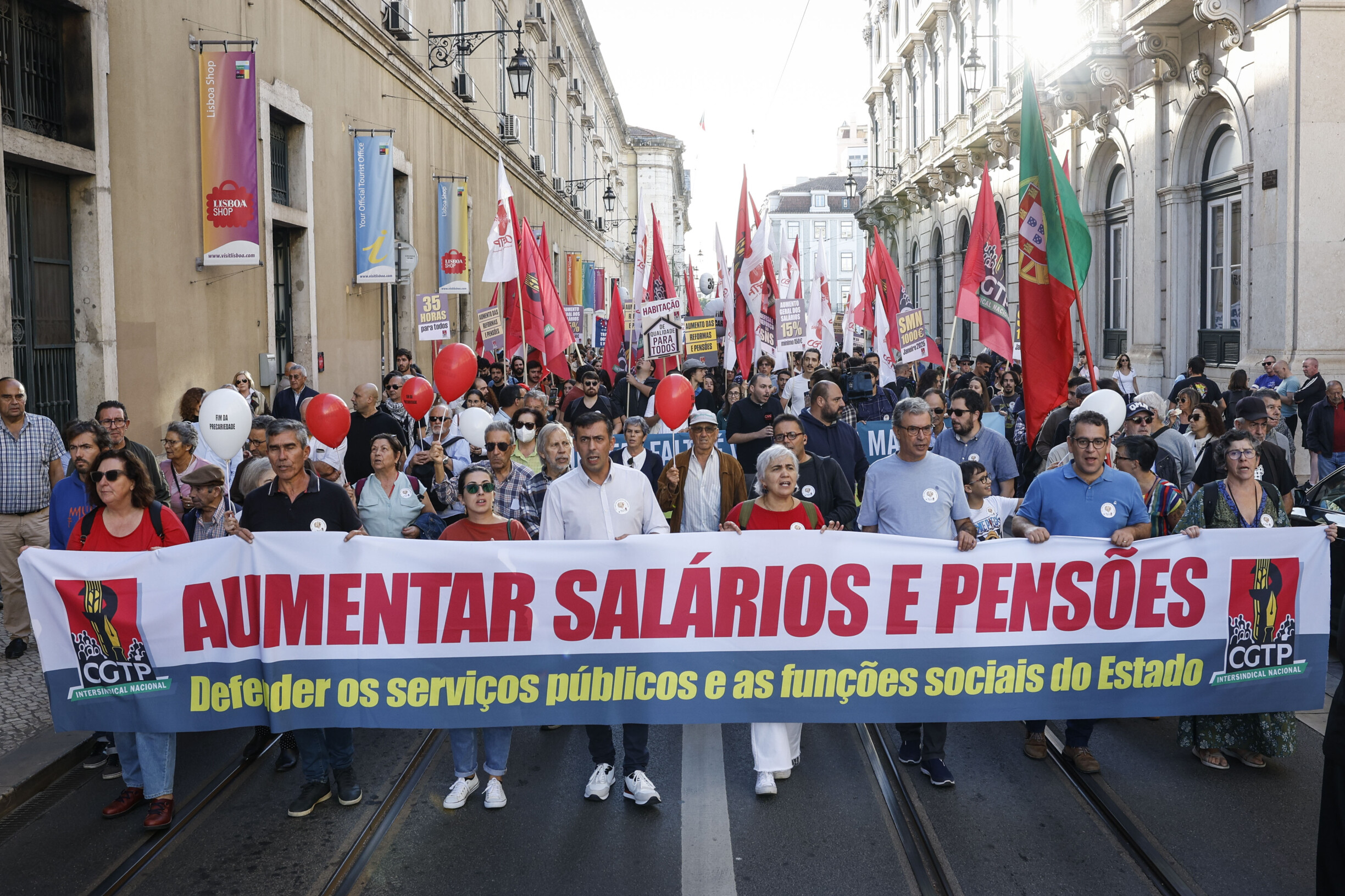 Massive Protests in Lisbon Demand Better Wages and Pensions