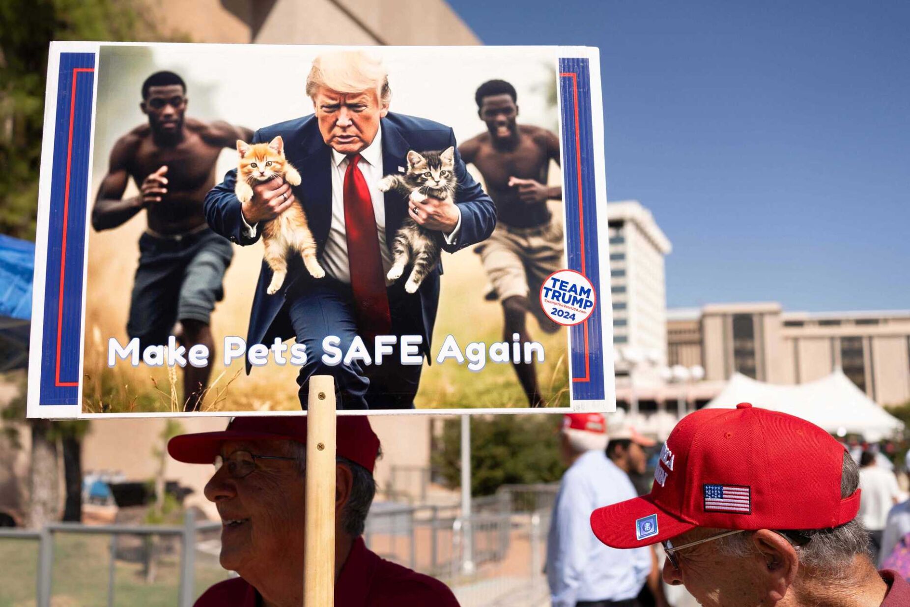 Trump venceu cidade alvo de "fake news" sobre haitianos que comiam cães e gatos