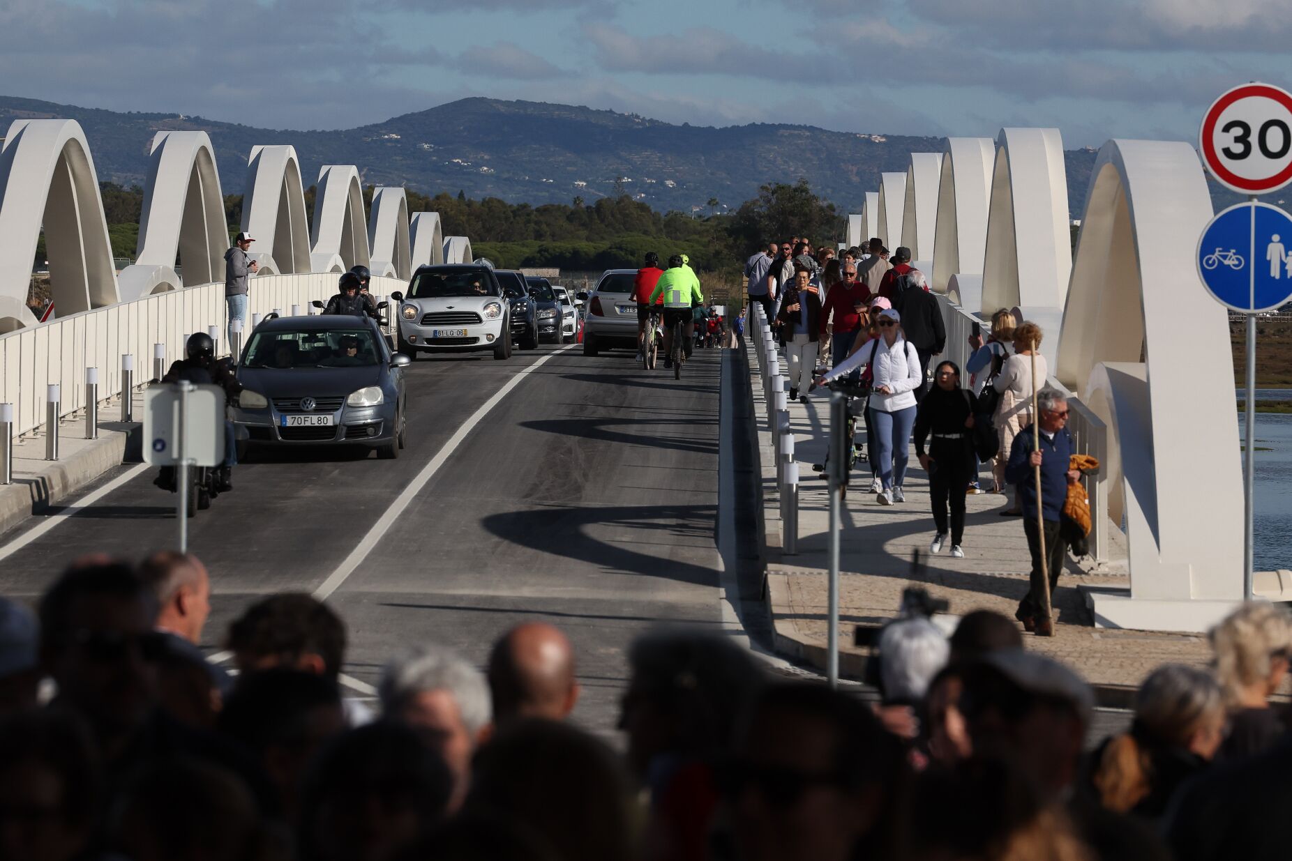 Inaugurated new bridge