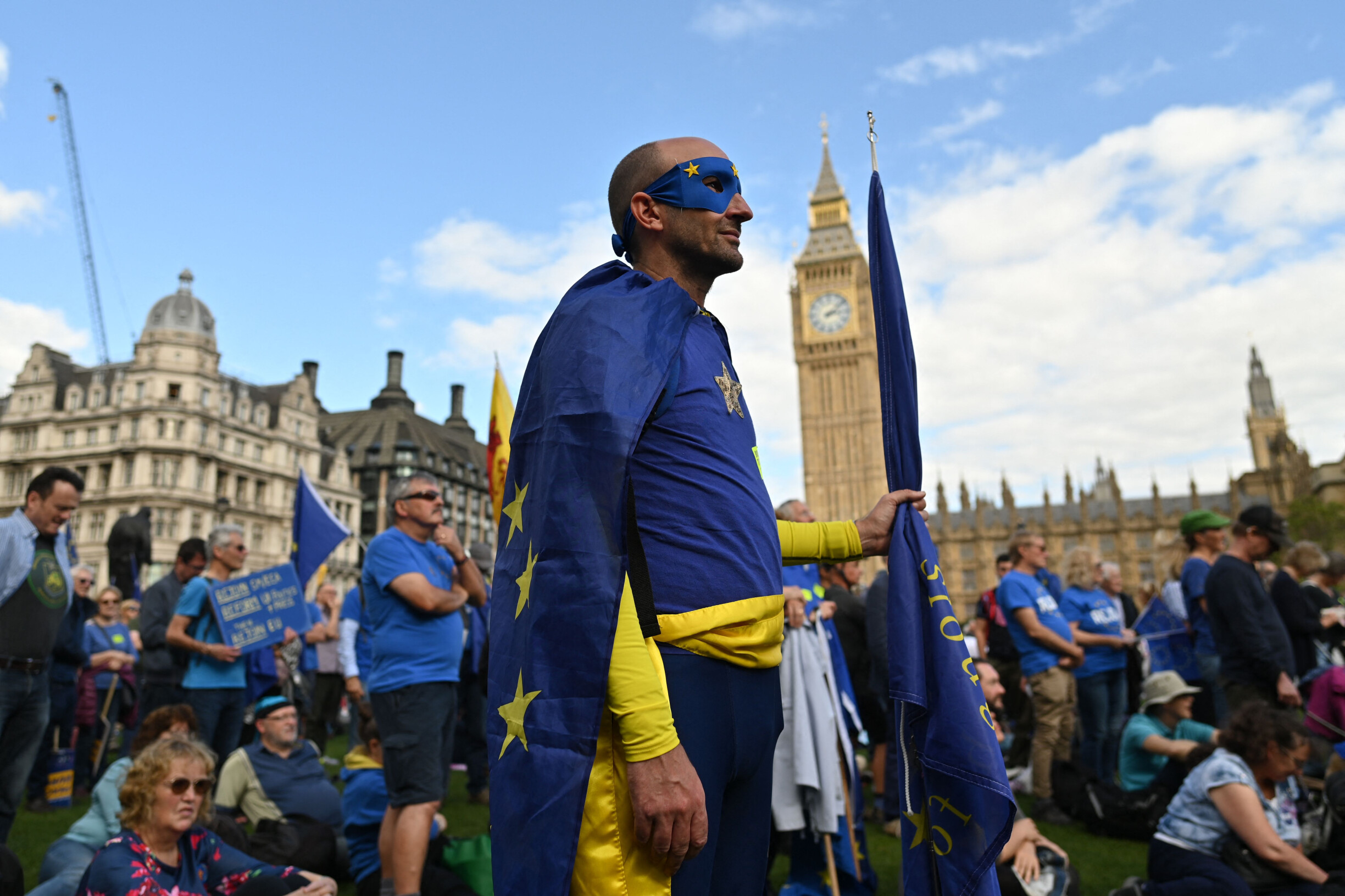 Tausende Briten demonstrierten in London, um eine Wiedereingliederung in die Europäische Union zu fordern