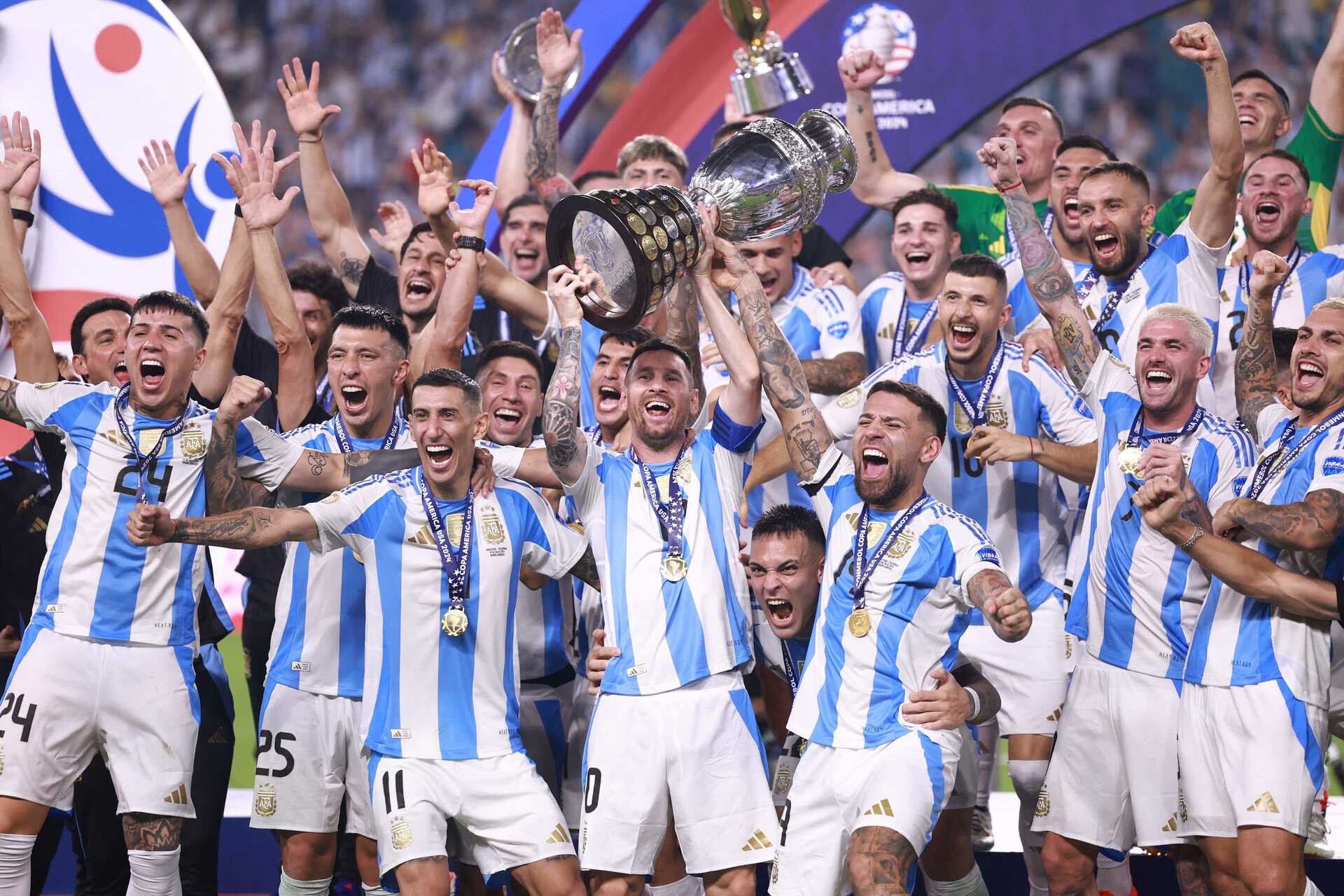 Argentina gained the Copa América after defeating Colombia