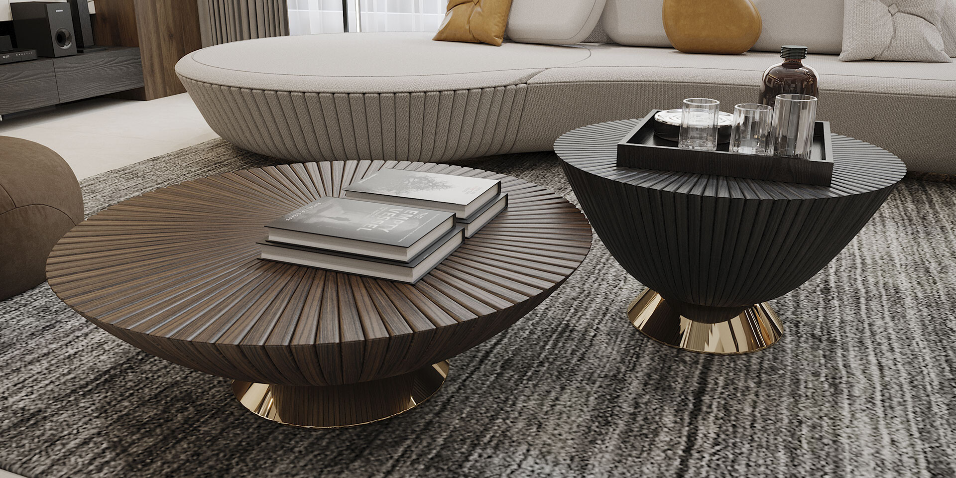 GOATHI COFFEE TABLE Living Room Detail View ALMA de LUCE