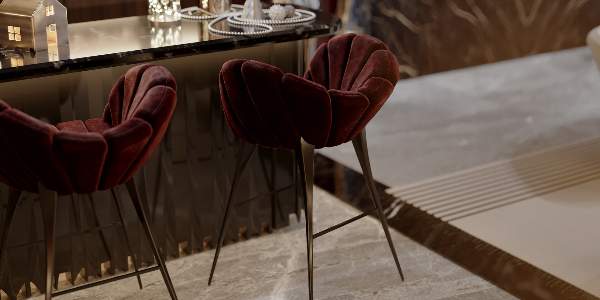 AMASUNZU BAR STOOL Living Room 01 ALMA de LUCE