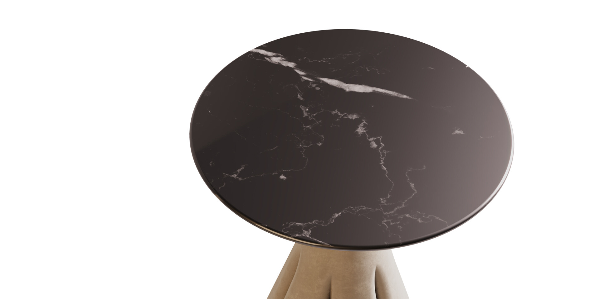 COCO SIDE TABLE Marble Detail View ALMA de LUCE