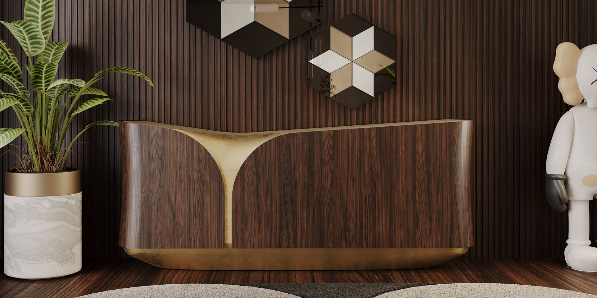 FIREFALL SIDEBOARD Dining Room Detail ALMA de LUCE