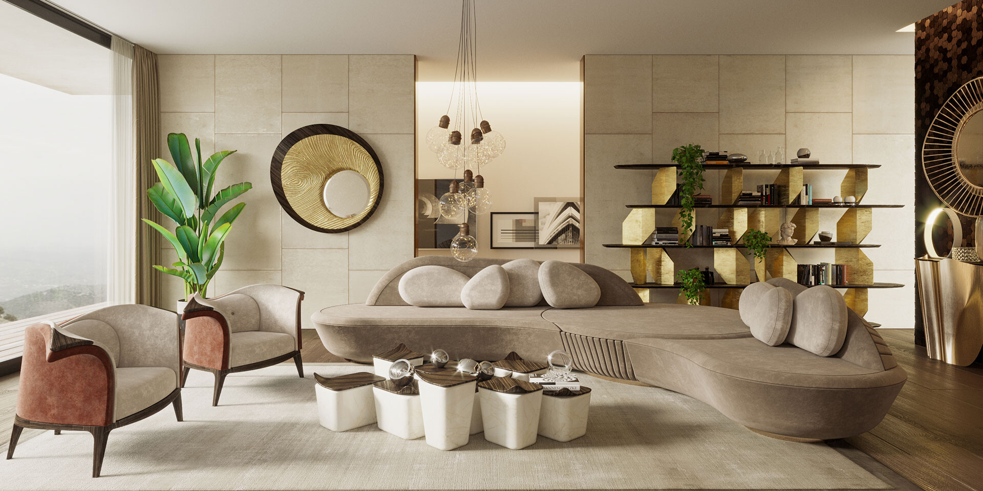 ANTA DA ARCA BOOKSHELF Living Room ALMA de LUCE