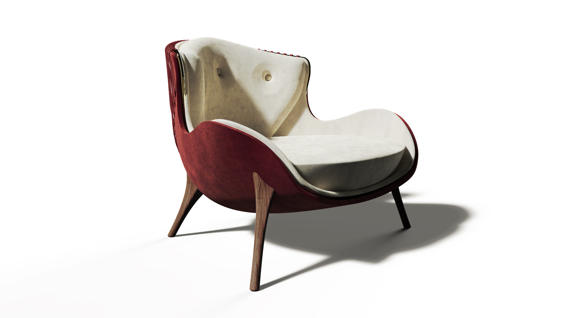 COSTA NOVA ARMCHAIR Front Side View ALMA de LUCE