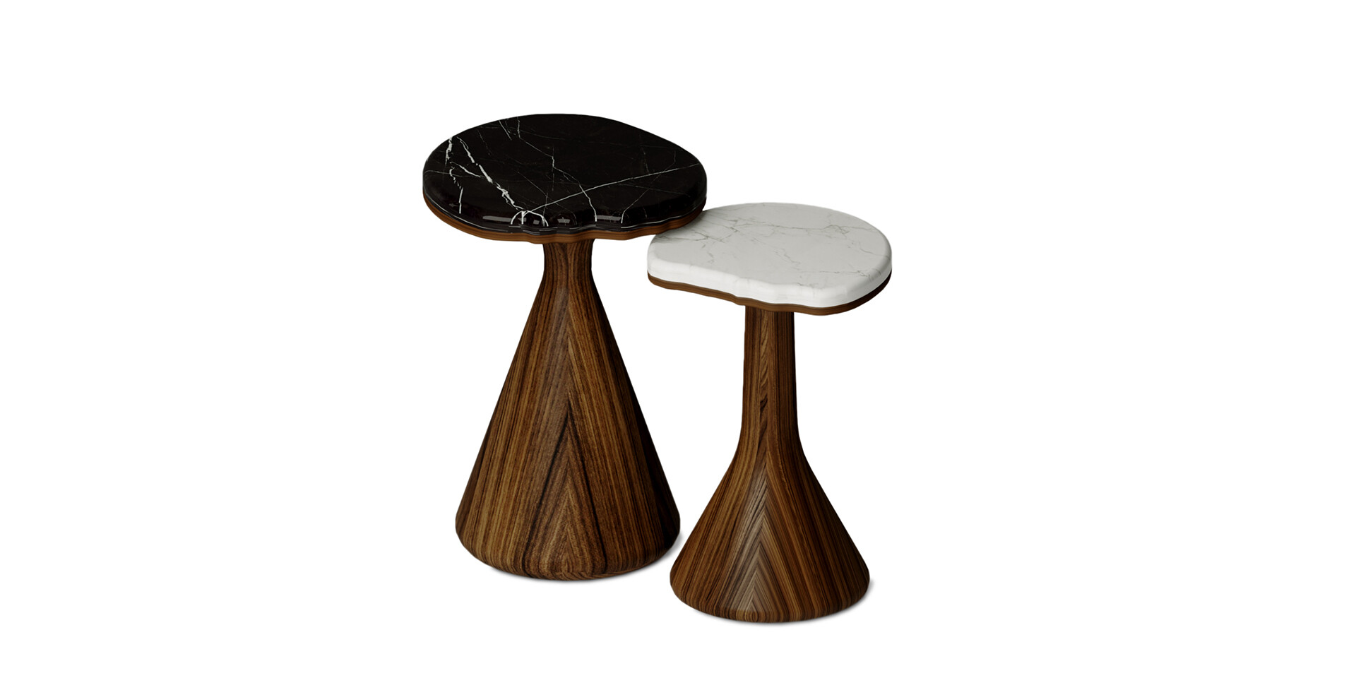 GINKGO SIDE TABLE  Perspective Top View 1 ALMA de LUCE