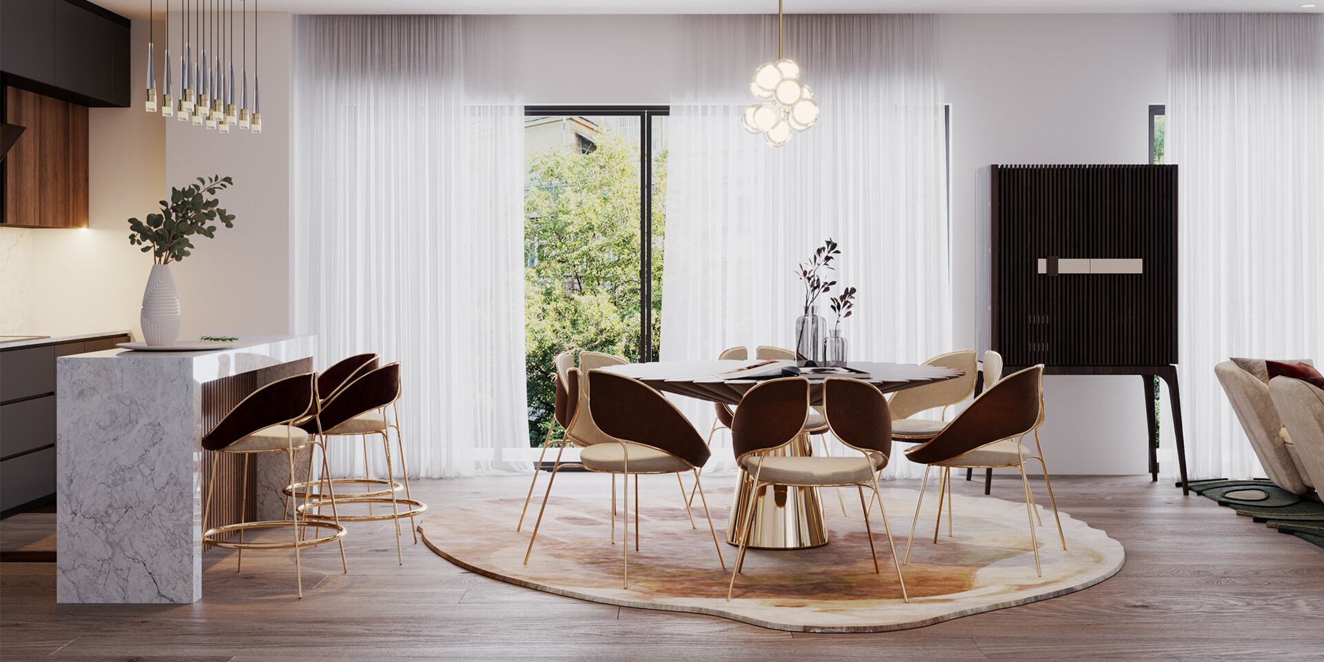 HYOKU BAR STOOL Kitchen and Dining Room ALMA de LUCE