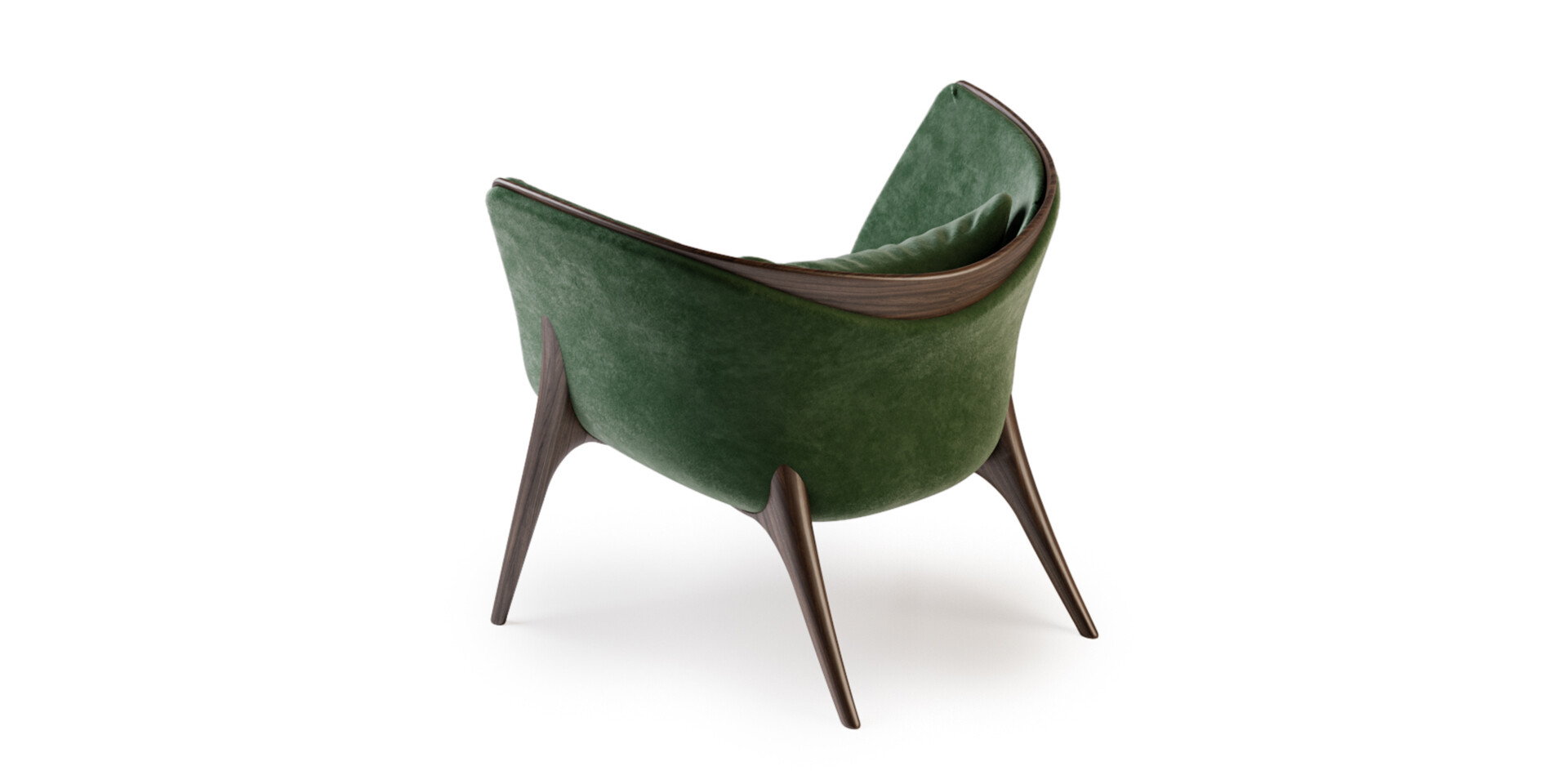 HISSAN ARABI ARMCHAIR - Top Back Side View - ALMA de LUCE