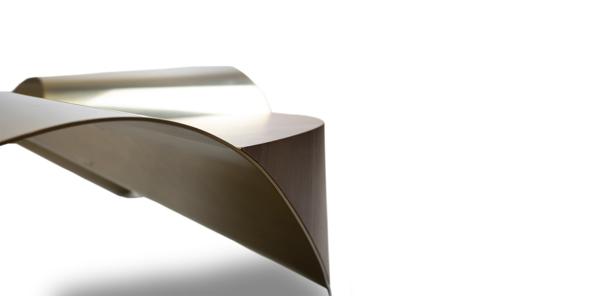 BALLET COFFEE TABLE Metal Effect Detail Shape View ALMA de LUCE