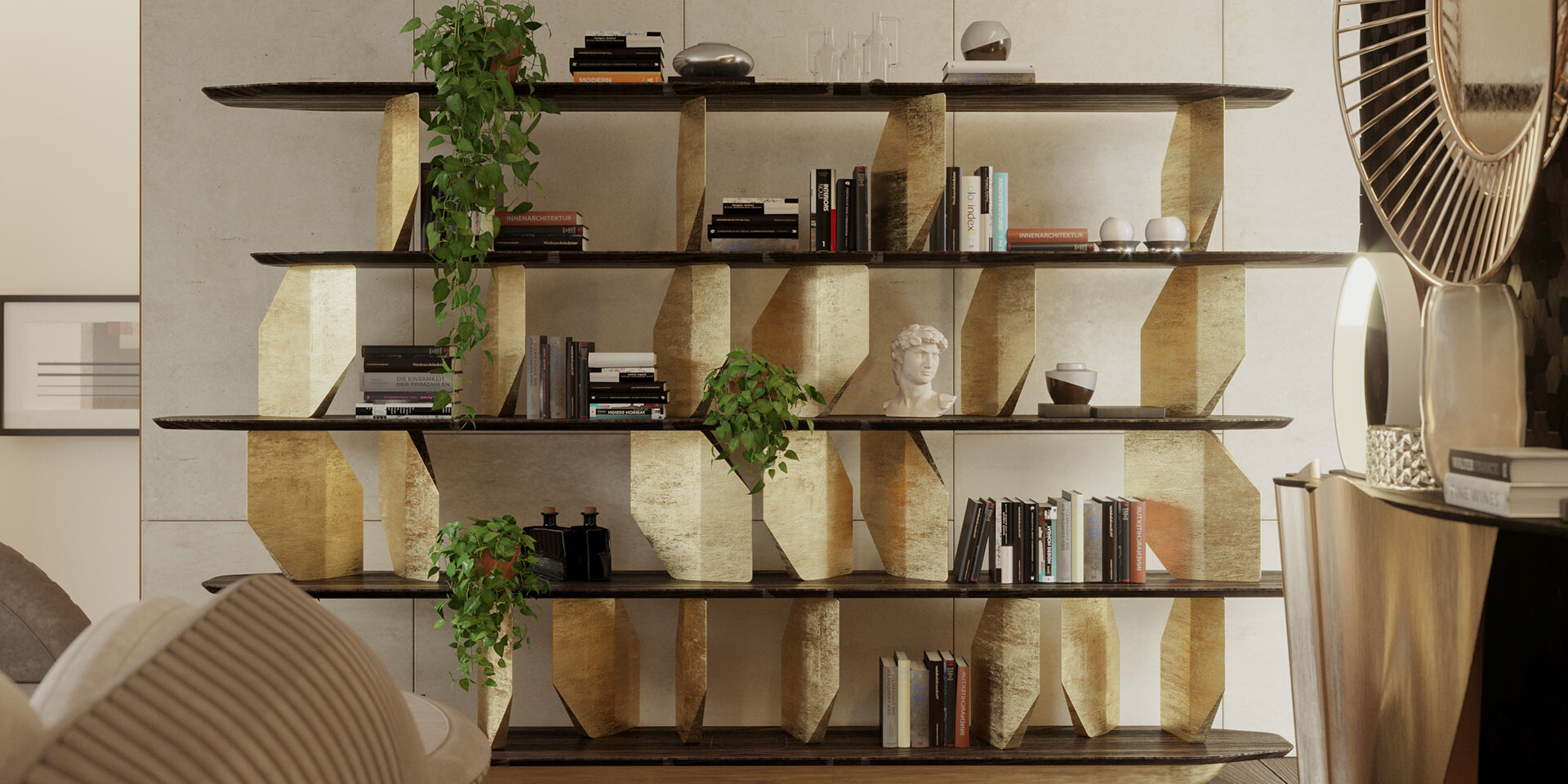 ANTA DA ARCA BOOKSHELF Living Room Detail ALMA de LUCE