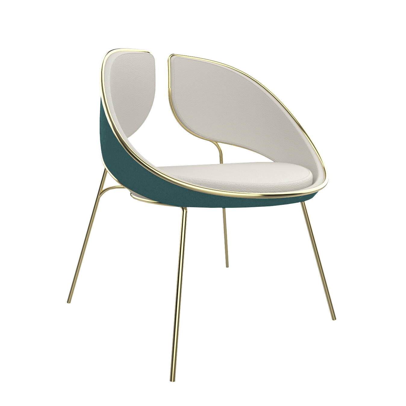 HYOKU CHAIR TEAL COLOR_ALMA DE LUCE